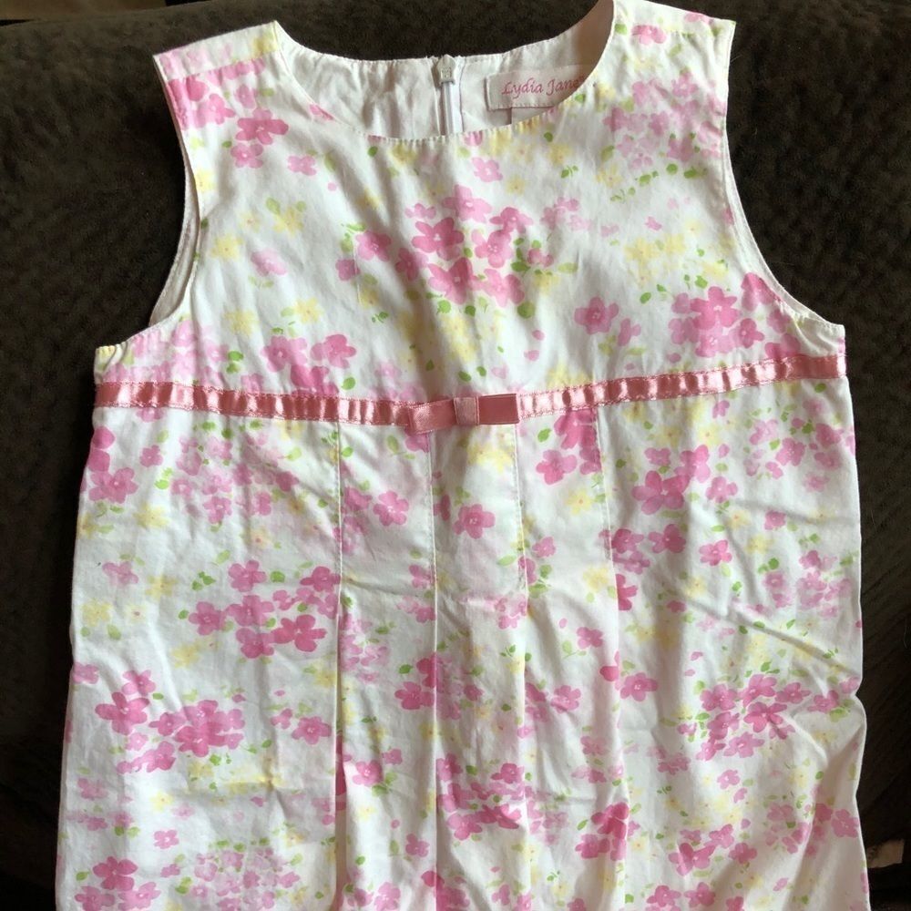EUC Lydia Jane Girls 4T Floral Sleeveless Dress